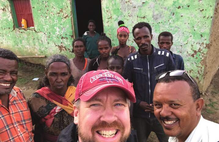 Rob Casey with Mekebib and partners in Ethiopia